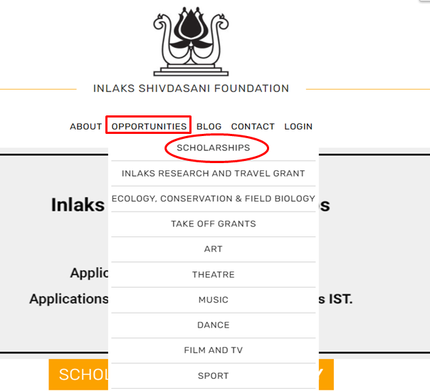 Inlaks Scholarship - Homepage