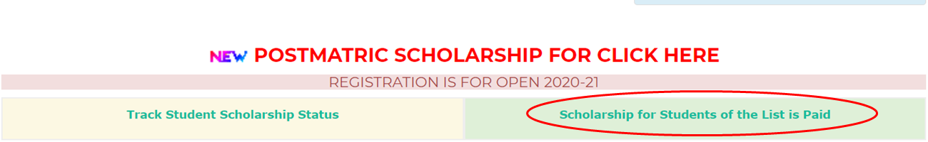 SSP Scholarship List of Scholars