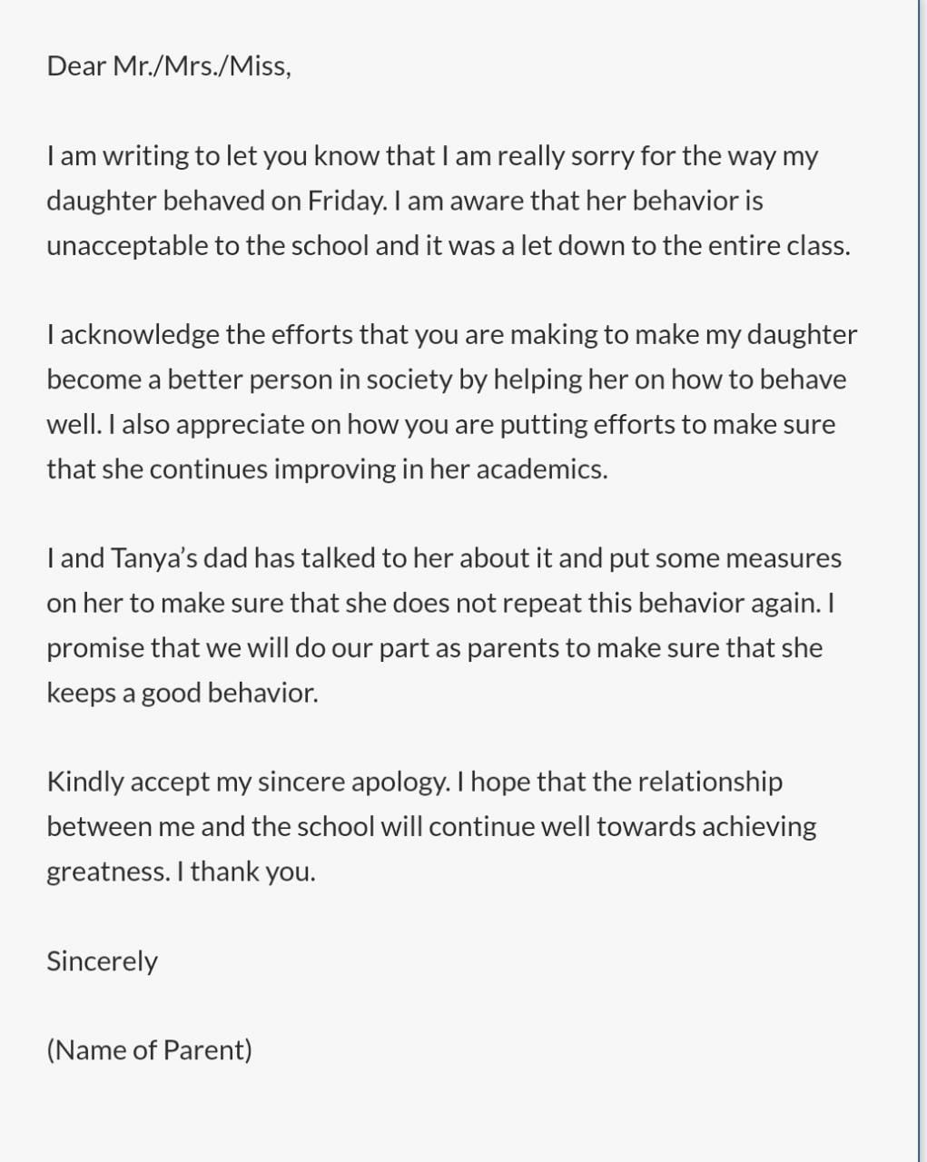 Apology Letter Format  Check-Out Different Apology Letter Formats