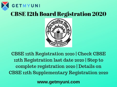 Cbse 12th Registration 2020 Check Cbse Registration Fee For