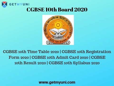 Cgbse 10th Board 2020 Chhattisgarh Board 10th Exam 2020